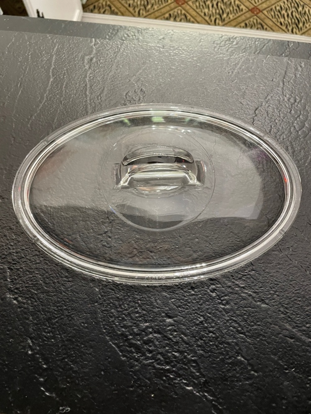 Pyrex L-31-C Clear Glass Oval Lid - Transparent Cover no chips or cracks